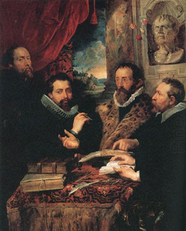 Peter Paul Rubens Fustus Lipsius and his Pupils or The Four Pbilosopbers (mk01) china oil painting image